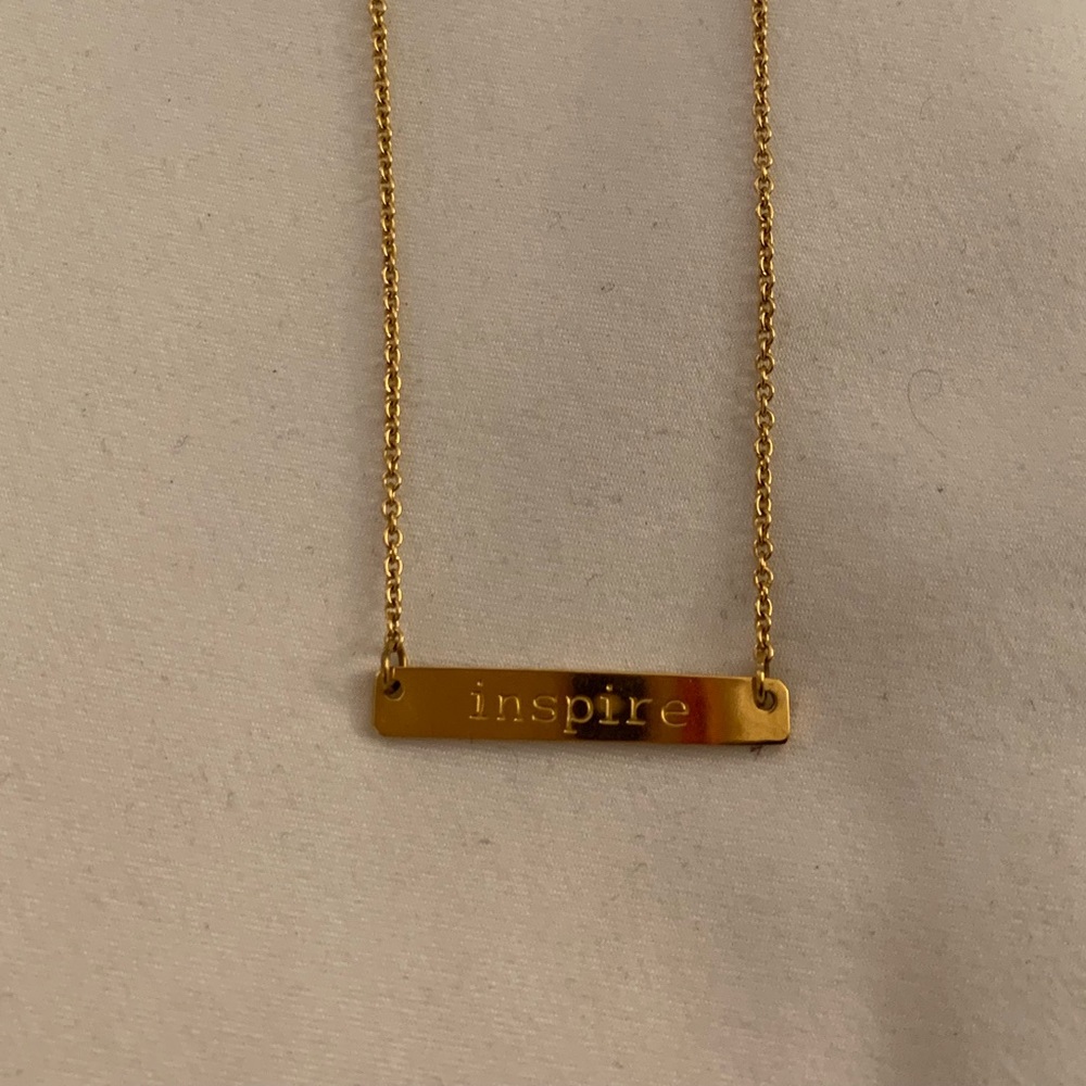 Join & Nona “Inspire” Tag Necklace- NWOT